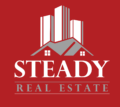 Steady Real Estate red background